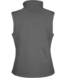 Result Core Ladies Printable Soft Shell Bodywarmer RS232F - RS232F Charcoal/Black Back
