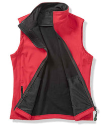 Result Core Ladies Printable Soft Shell Bodywarmer RS232F - RS232F Red/Black Detail