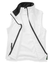 Result Core Ladies Printable Soft Shell Bodywarmer RS232F - RS232F White/Black Detail
