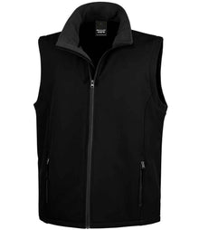 Result Core Printable Soft Shell Bodywarmer RS232M - Black/Black