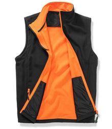 Result Core Printable Soft Shell Bodywarmer RS232M - RS232M Black/Orange Detail