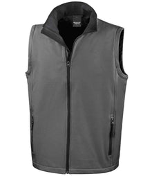 Result Core Printable Soft Shell Bodywarmer RS232M - Charcoal/Black