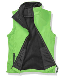 Result Core Printable Soft Shell Bodywarmer RS232M - RS232M Vivid Green/Black Detail
