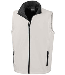 Result Core Printable Soft Shell Bodywarmer RS232M - White/Black