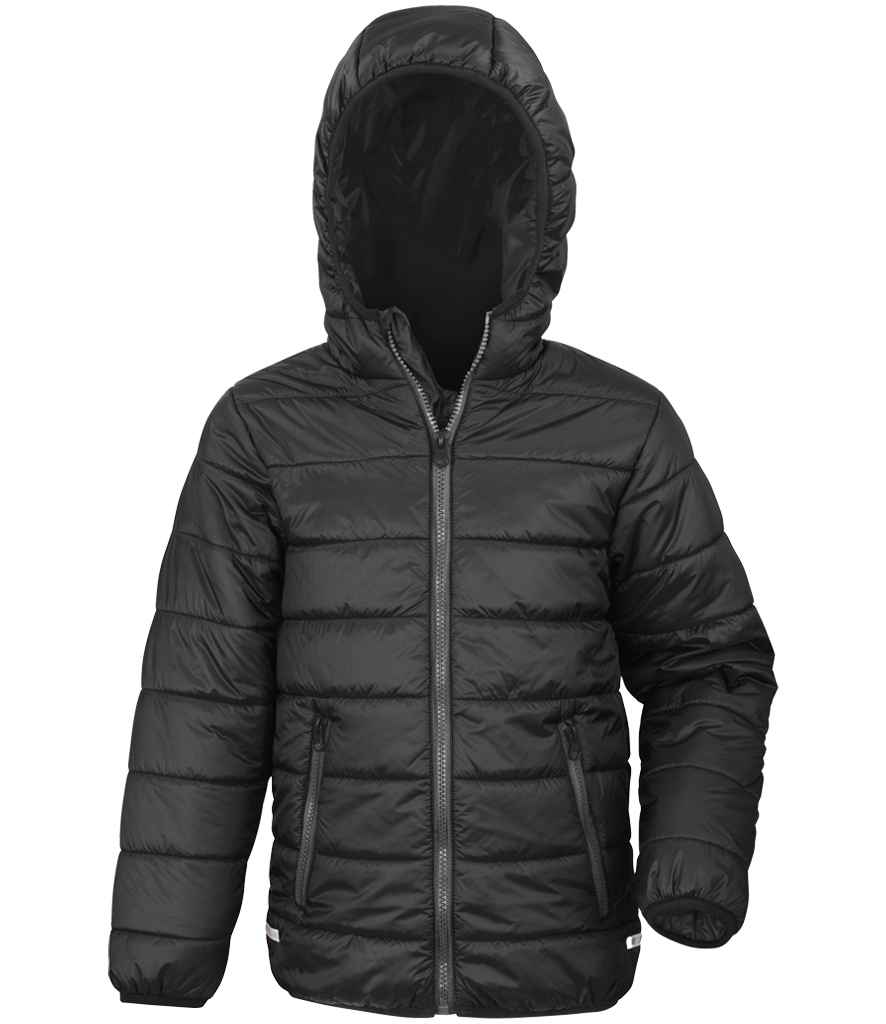 Result Core Kids Padded Jacket RS233B - Black/Black