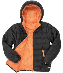 Result Core Kids Padded Jacket RS233B - RS233B Black/Orange Detail