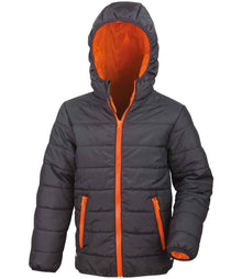 Result Core Kids Padded Jacket RS233B - Black/Orange