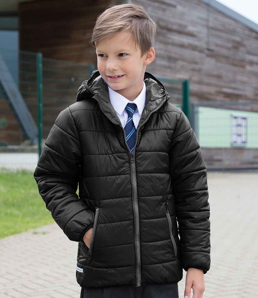 Result Core Kids Padded Jacket RS233B - RS233B Black/Black Model