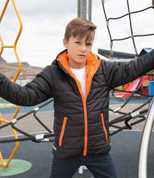 Result Core Kids Padded Jacket RS233B - RS233B Black/Orange Model