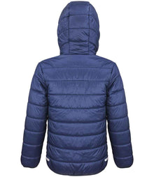 Result Core Kids Padded Jacket RS233B - RS233B Navy/Lime Green Back