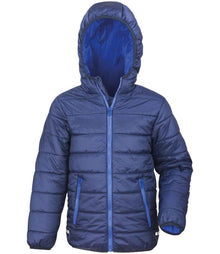 Result Core Kids Padded Jacket RS233B - Navy/Royal Blue