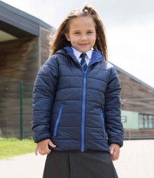 Result Core Kids Padded Jacket RS233B - RS233B Navy/Royal Blue Model