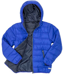 Result Core Kids Padded Jacket RS233B - RS233B Royal Blue/Navy Detail