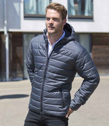 Result Core Soft Padded Jacket RS233M - RS233M Frost Grey/Black Model