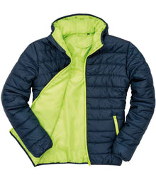 Result Core Soft Padded Jacket RS233M - RS233M Navy/Lime Green Detail