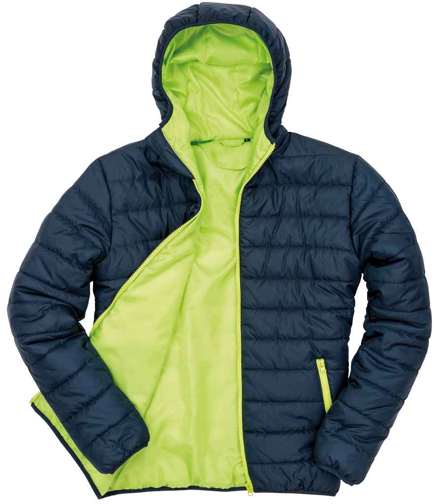 Result Core Soft Padded Jacket RS233M - Navy/Lime Green