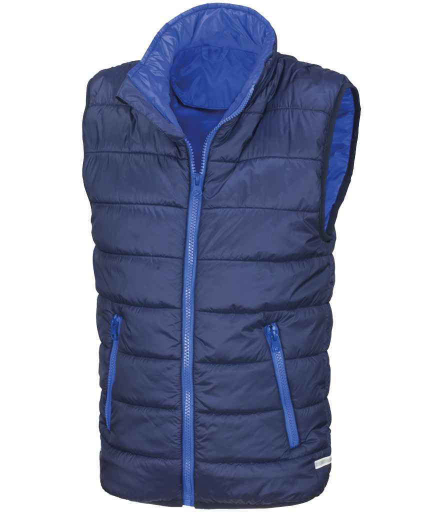 Result Core Kids Padded Bodywarmer RS234B - Navy/Royal Blue