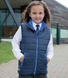 Result Core Kids Padded Bodywarmer RS234B - RS234B Navy/Royal Blue Model