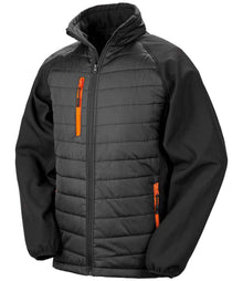 Result Recycled Compass Padded Jacket RS237 - Black/Orange