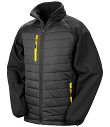 Result Recycled Compass Padded Jacket RS237 - Black/Yellow