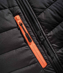 Result Recycled Compass Padded Jacket RS237 - RS237 Black/Orange Detail