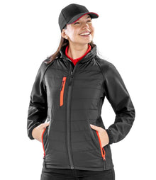 Result Recycled Compass Padded Jacket RS237 - RS237 Black/Red Model