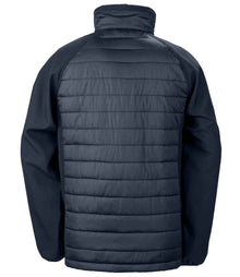 Result Recycled Compass Padded Jacket RS237 - RS237 Navy/Grey Back
