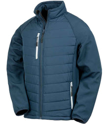Result Recycled Compass Padded Jacket RS237 - Navy/Grey