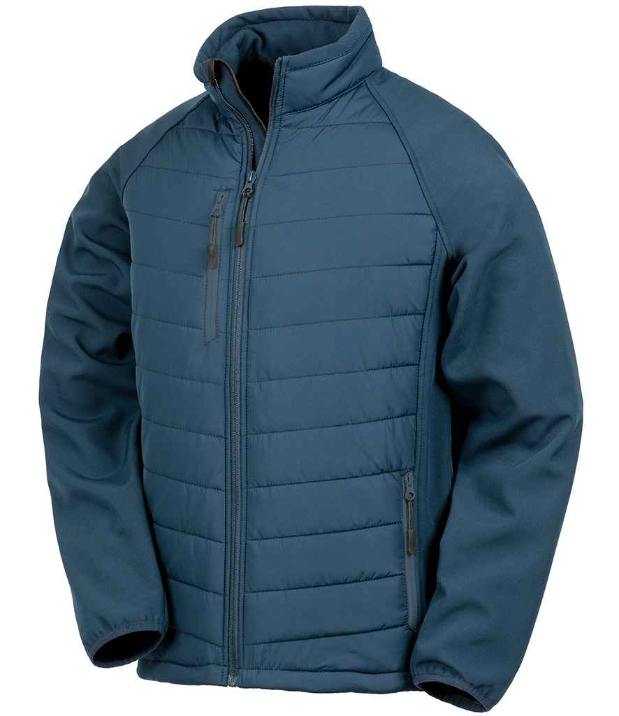 Result Recycled Compass Padded Jacket RS237 - Navy/Navy