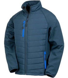 Result Recycled Compass Padded Jacket RS237 - Navy/Royal Blue