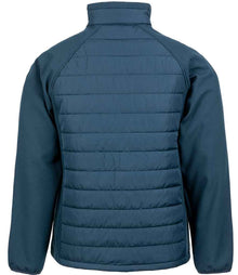 Result Recycled Compass Padded Jacket RS237 - RS237 Navy/Yellow Back