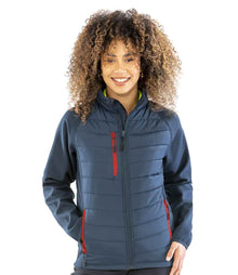 Result Recycled Compass Padded Jacket RS237 - RS237 Navy/Red Model