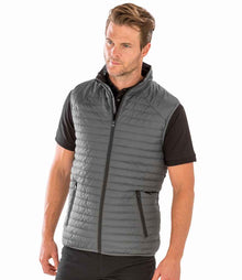 Result Recycled Thermoquilt Gilet RS239 - RS239 Grey/Black Model