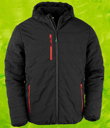 Result Recycled Compass Padded Winter Jacket RS240 - Black/Red
