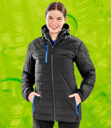 Result Recycled Compass Padded Winter Jacket RS240 - RS240 Black/Royal Blue Model