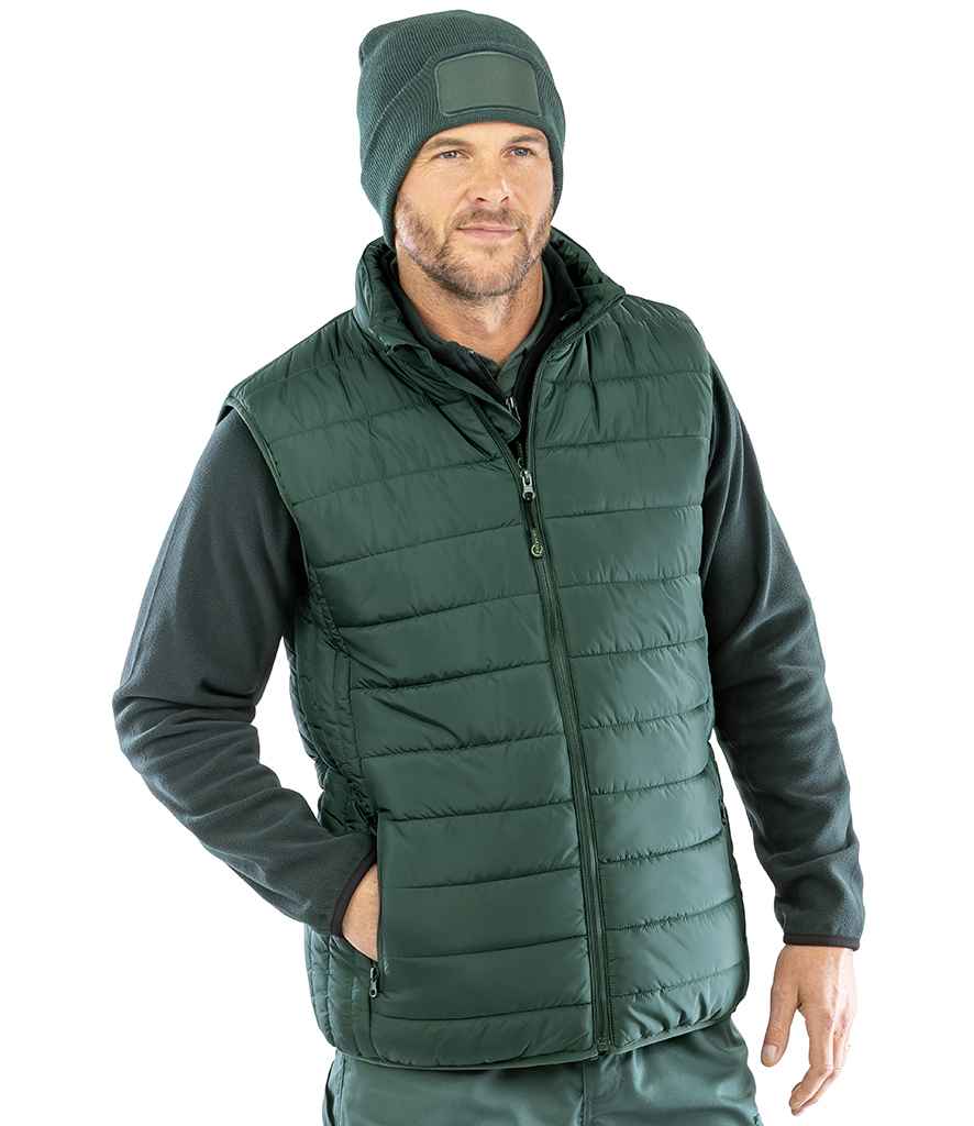 Result Recycled Promo Padded Bodywarmer RS244 - RS244 Bottle Green Model