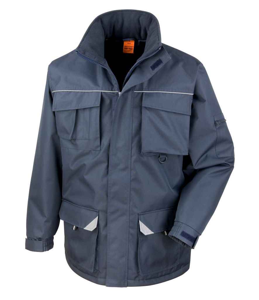 Result Work-Guard Sabre Long Coat RS301 - Navy