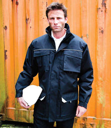 Result Work-Guard Sabre Long Coat RS301 - RS301 Navy Model