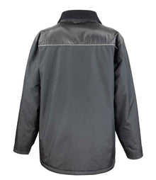 Result Work-Guard Vostex Long Coat RS305 - RS305 Black Back