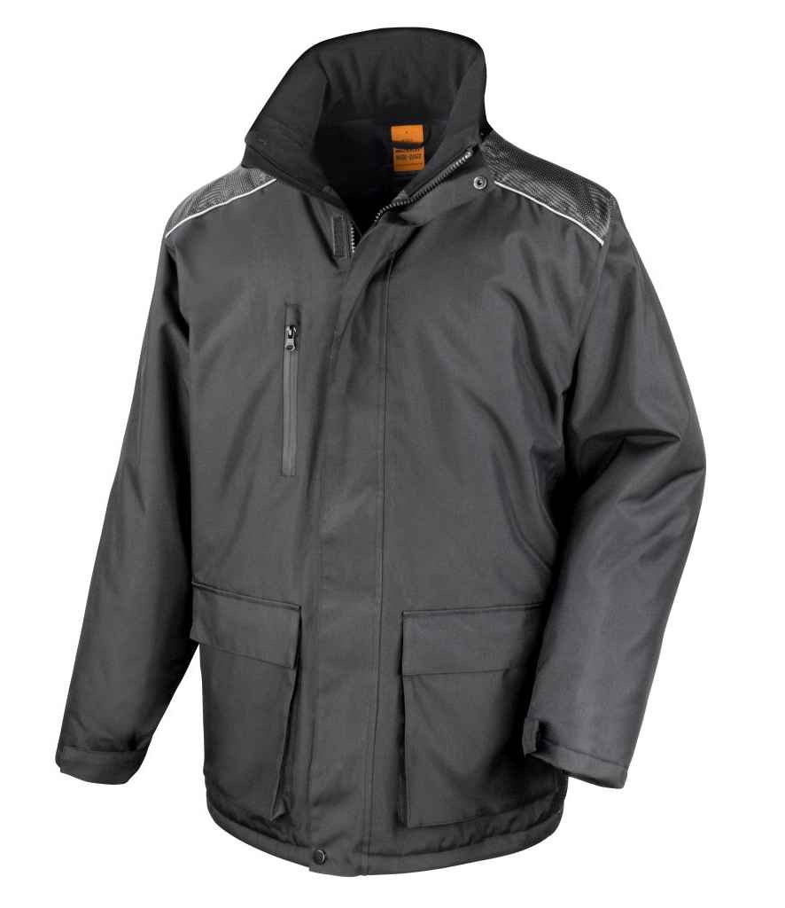 Result Work-Guard Vostex Long Coat RS305 - Black
