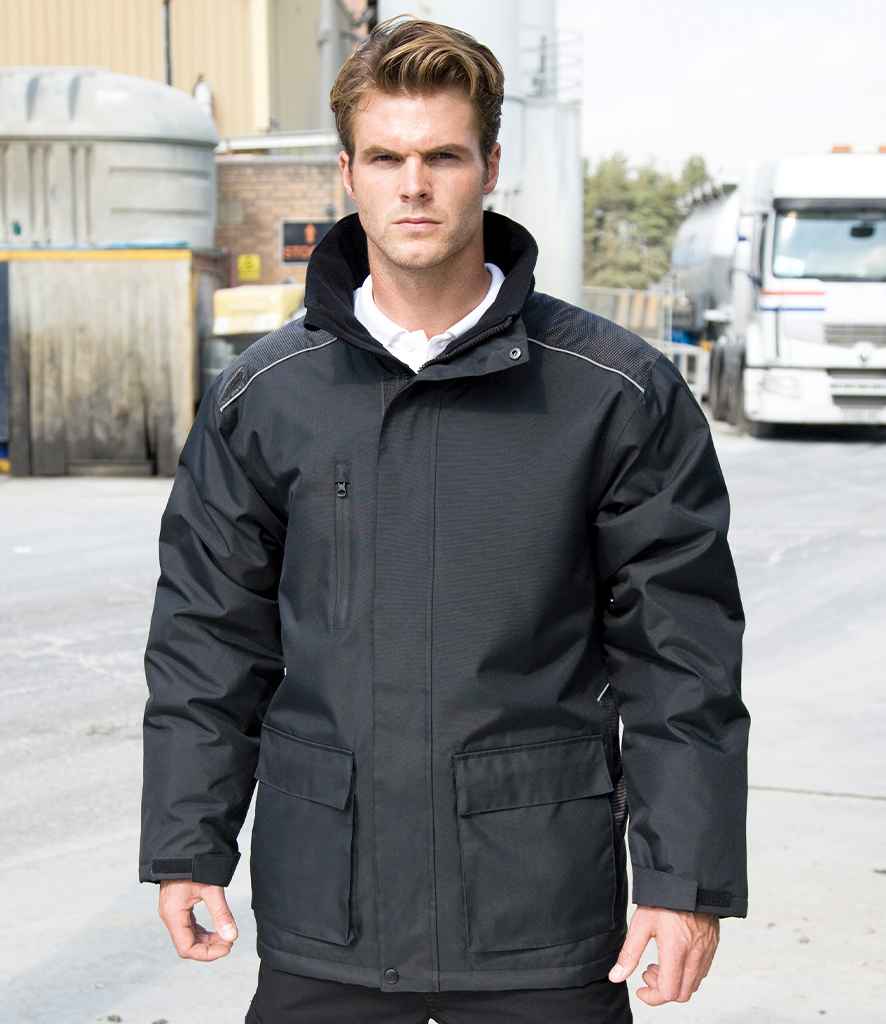 Result Work-Guard Vostex Long Coat RS305 - RS305 Black Model