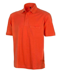 Result Work-Guard Apex Pocket Piqué Polo Shirt RS312 - Orange