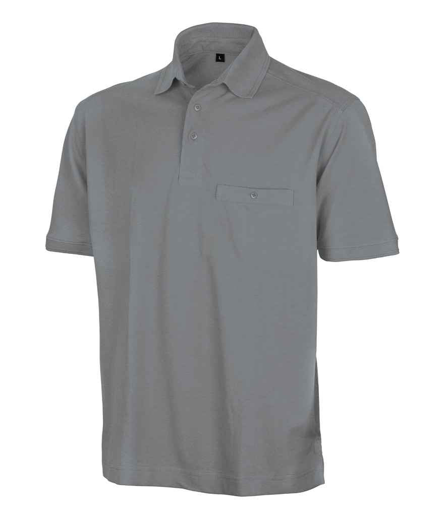 Result Work-Guard Apex Pocket Piqué Polo Shirt RS312 - Workguard Grey