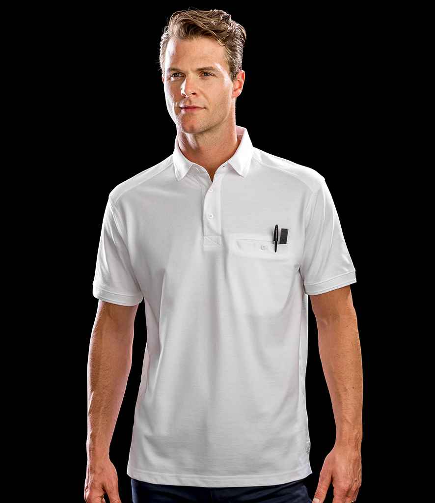Result Work-Guard Apex Pocket Piqué Polo Shirt RS312 - RS312 White Model