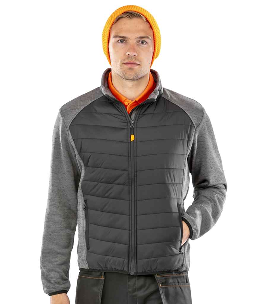 Result Work-Guard Elevator Jacket RS314 - RS314 Black/Grey Marl Model
