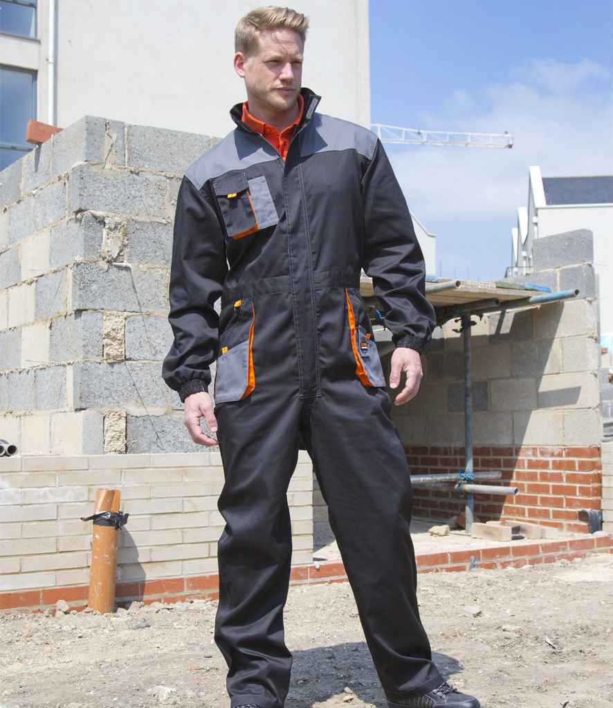 Result Work-Guard Lite Coverall RS321 - RS321 Black/Grey Model