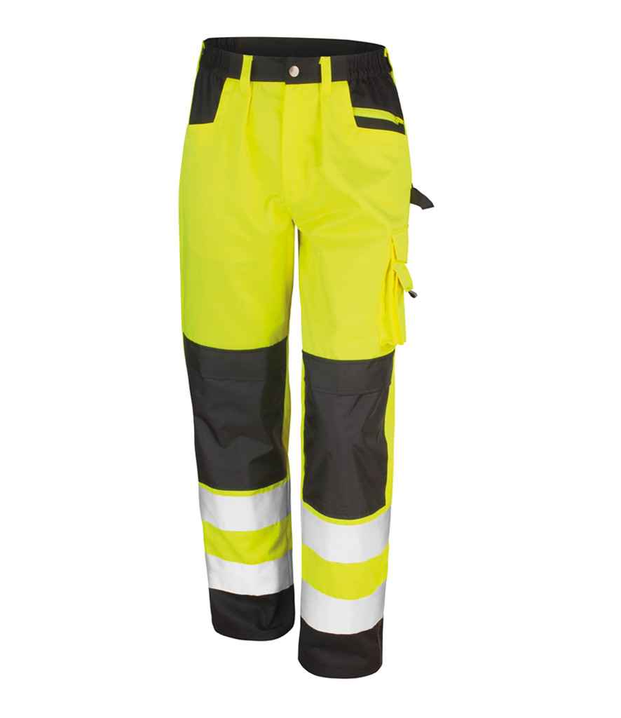 Result Safe-Guard Hi-Vis Cargo Trousers RS327 - Fluorescent Yellow