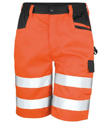 Result Safe-Guard Hi-Vis Cargo Shorts RS328 - Fluorescent Orange