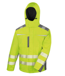 Result Safe-Guard Dynamic Soft Shell Jacket RS331 - Fluorescent Yellow