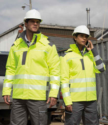 Result Safe-Guard Dynamic Soft Shell Jacket RS331 - RS331 Fluorescent Yellow Model